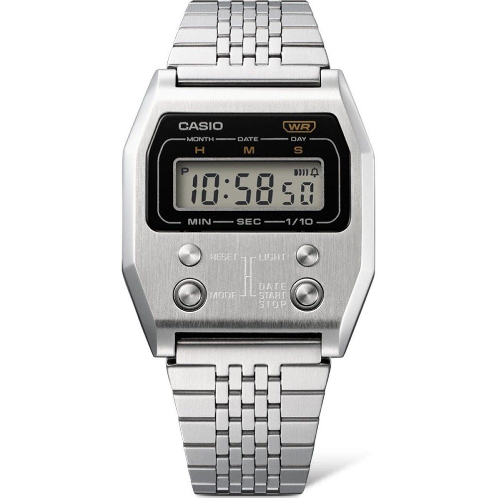 Casio Retro Uhr A158WEA-1EF Alarm Stoppuhr digital Digitaluhr