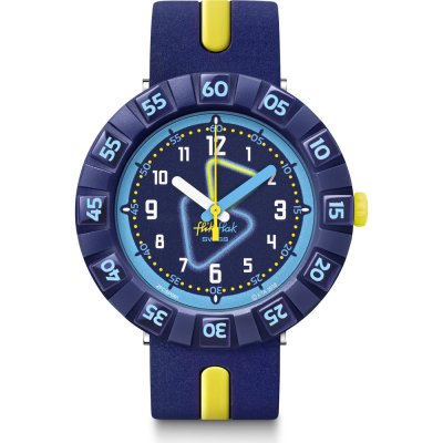 Montre Flik Flak 7+ Power Time FCSP091 Yellow Tube