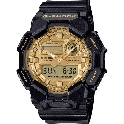 Relógio G-Shock Classic Style GA-010GGB-1A9ER Black and Gold