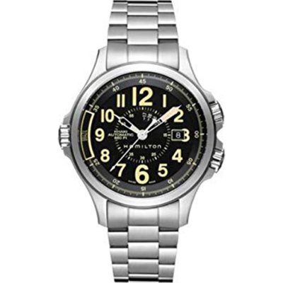 Montre Hamilton Navy H77565133 Khaki GMT