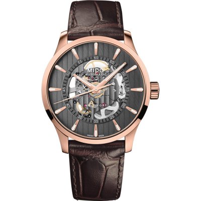 Montre MIDO Multifort M0384363606100 Multifort Skeleton Vertigo