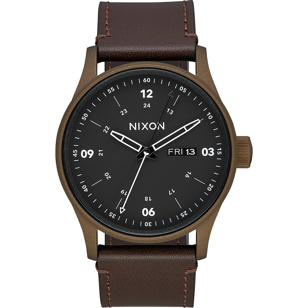 Nixon A105-2950 Sentry Leather Uhr