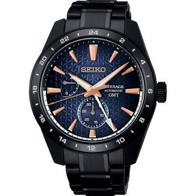 Montre Seiko Sharp Edged SPB361J1 Presage - Sharp Edged GMT ‘Akebono’