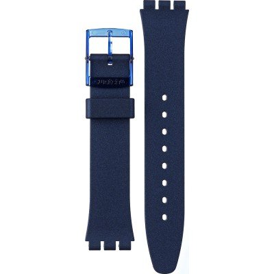 Bracelet Swatch Plastic - Originals Medium (34mm) /Access/Solar/Musicall/Stop - G/SK/SL/SR/SS/SO28 AGN269 GN269 Sideral Blue