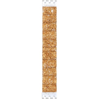 Swatch Plastic - Square SUB 18mm ASUBK159A SUBK159A Golden Jewel Large Strap