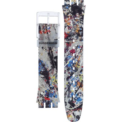 Bracelete Swatch Plastic - Originals Large (41mm) SUO/SO29/SO32 ASUOZ366 Pollock's alchemy