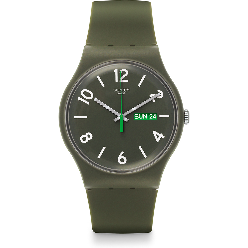 Montre Swatch NewGent SUOG706 Backup Green