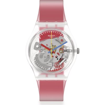 Montre Swatch Originals Medium (34mm) GE292 Clearly Red Striped