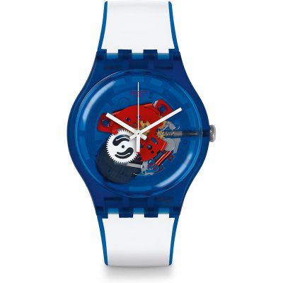 Montre Swatch Originals Large (41mm) SUON112 Clownfish Blue