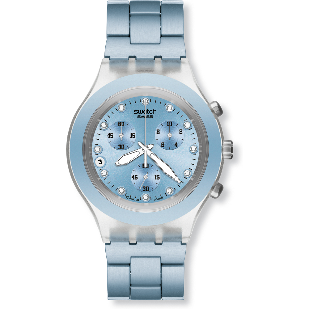 Montre Swatch Chrono SVCK4036AG Full-Blooded Blue