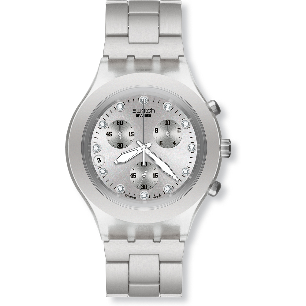 Montre Swatch Chrono SVCK4038G Full-Blooded Silver