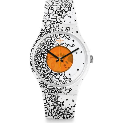 Montre Swatch Originals Large (41mm) SUOW167 Orange Pusher
