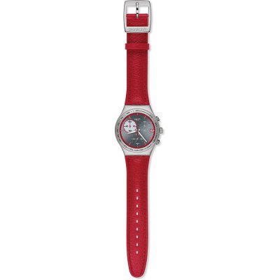 Montre Swatch Irony Chrono YCS558 Red Wink