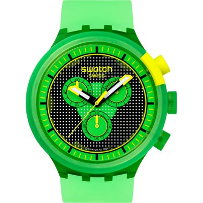 Montre Swatch Big Bold SB02G100 Glowingly Green