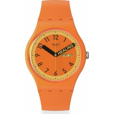 Montre Swatch Originals Large (41mm) SO29O700 Proudly Orange