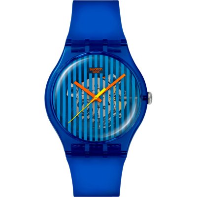 Relógio Swatch Originals Large (41mm) SO29S102 Brilliantly Blue