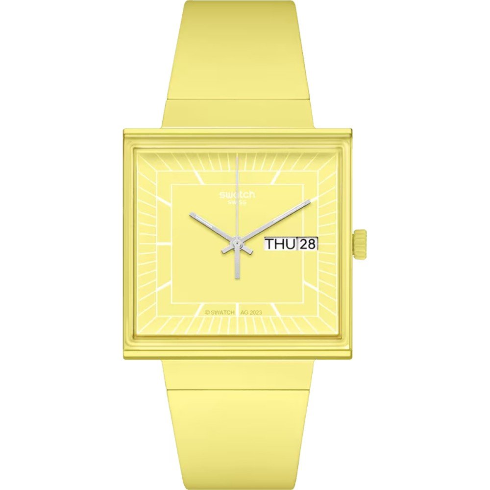 Montre Swatch What If - Square SO34J700 What If... Lemon?