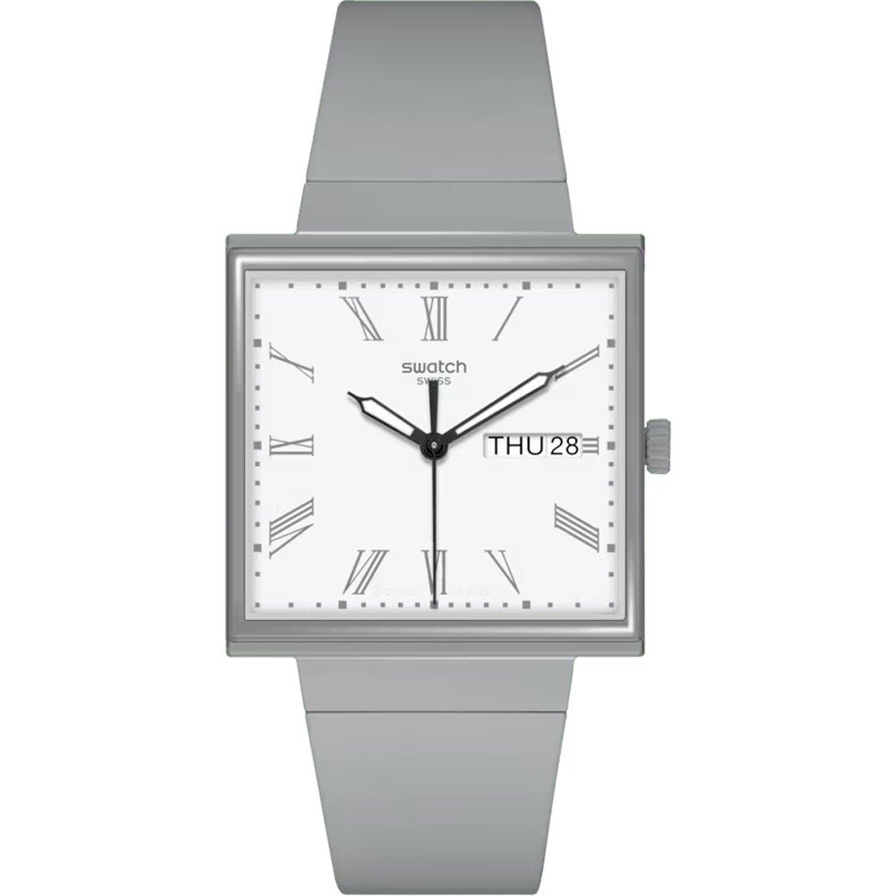 Relógio Swatch What If - Square SO34M700 What If... Grey?