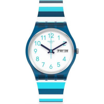 Montre Swatch Originals Medium (34mm) GN728 Striped Waves