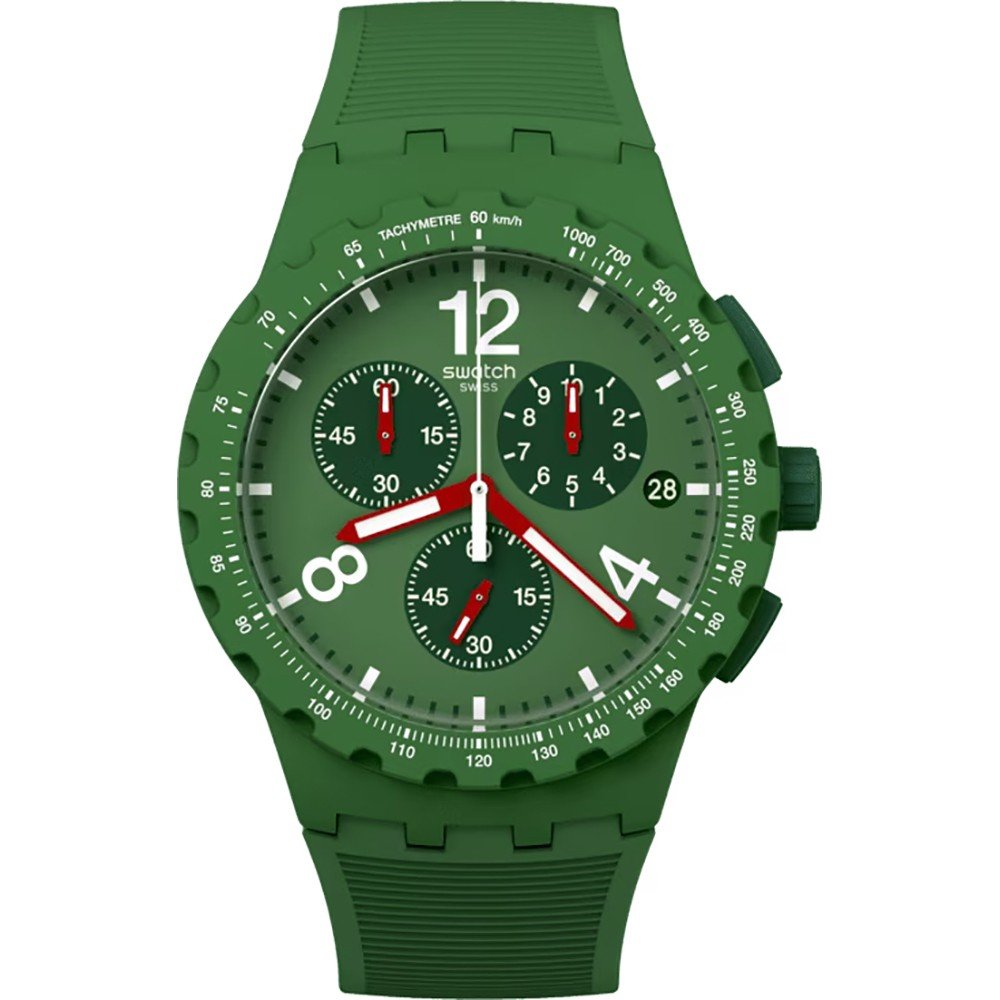 Montre Swatch New Chrono Plastic SUSG407 Primarily green
