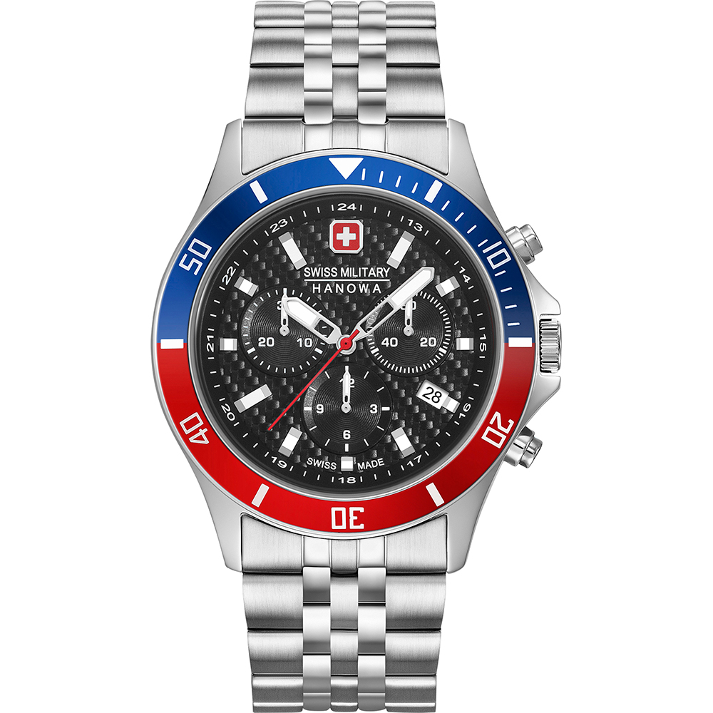Swiss Military Hanowa Aqua 06-5337.04.007.34 Flagship Racer Chrono Uhr •  EAN: 7620958001169 •