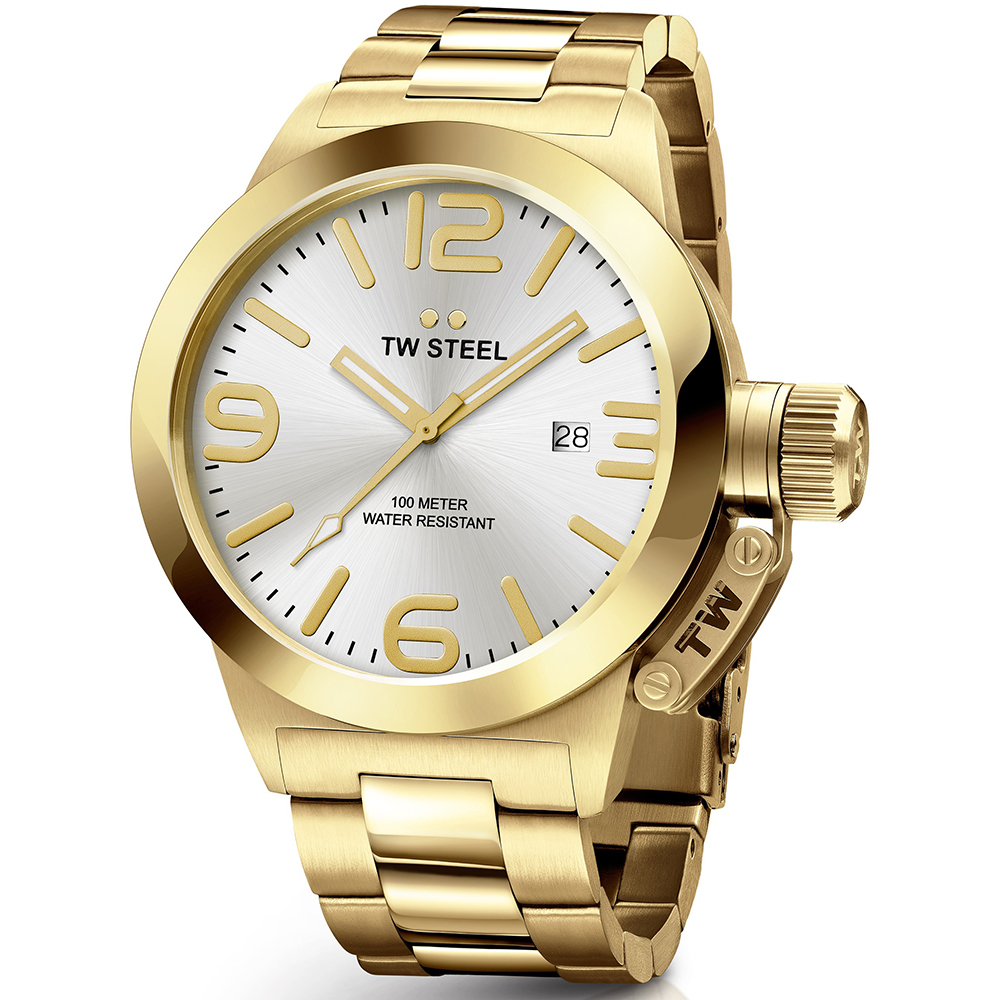 TW Steel Watch Time 3 hands Canteen bracelet CB82
