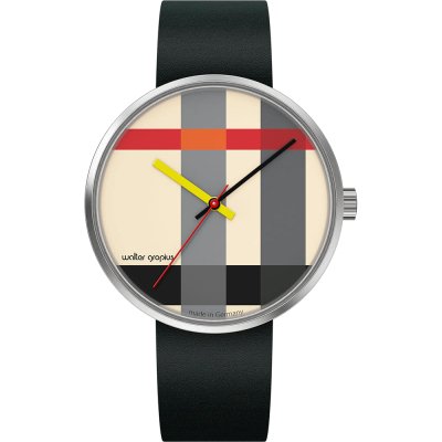 Walter Gropius Forum WG-026-01 Crossing Mondrian Uhr