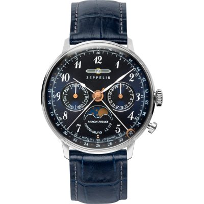 Montre Zeppelin LZ 129 Hindenburg 7037-3 LZ 129 Hindenburg Mondphase